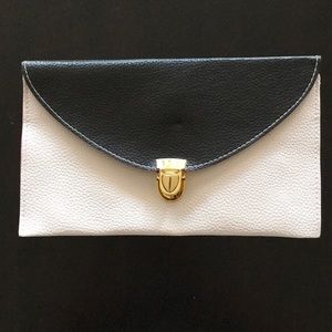 Layla Contrast Flap Clutch Bag